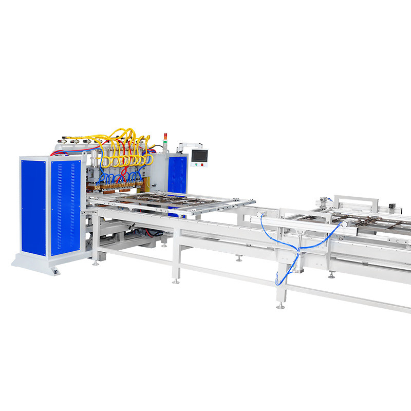 Hwashi Full Automatic Steel Wire Mesh Condenser Copper Buddy Tube and Multi-Point Spot Welding Machine (Хваши полный автоматический стальной проволочный конденсатор) Медная трубка и многоточечная сварочная машина