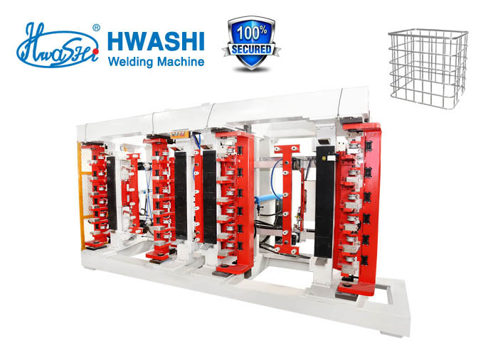 Сетка IBC на заводе Hwashi, производственная линия IBC Cage Frame, машина для гибки трубчатых сеток с двумя станциями