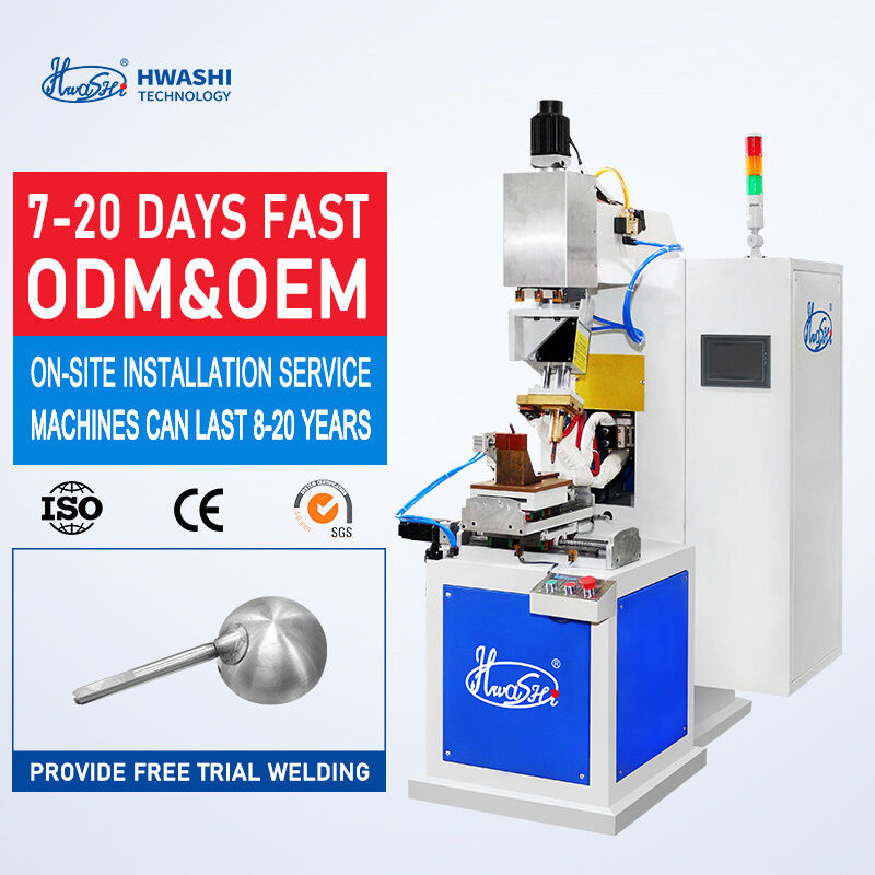 Stainless Steel Projection Welding Machine with 15KVA Power 8000J Energy Storage and 1500kg Pressurization for Cookware Handles