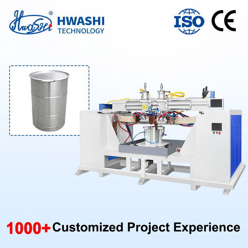 40000A Выходный ток Автоматическая рулочная сварочная машина для производства масляных барабанов и оборудования для сварки швов на крышке барабанов