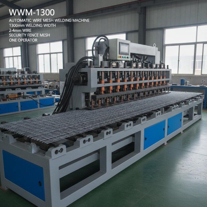 Автоматическая сварочная машина для сетки WWM-1300, ширина сварки 1300 мм, проволока 2-4 мм, сетка для ограждений, один оператор