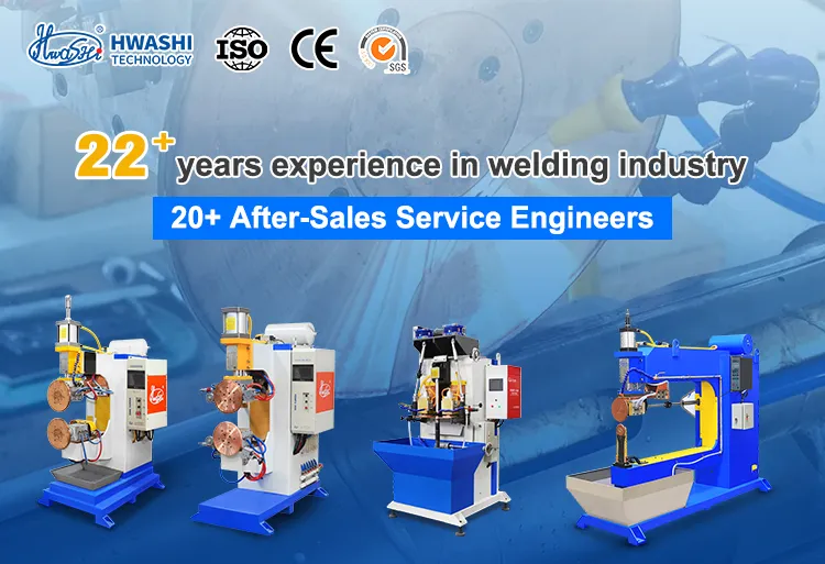 Hwashi Customized 38ov Double Station Fuel Tank Making Machine, Швовная/рулочная сварочная машина для танка 0