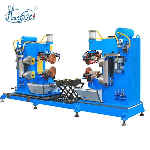 Hwashi Customized 38ov Double Station Fuel Tank Making Machine, Швовная/рулочная сварочная машина для танка 1