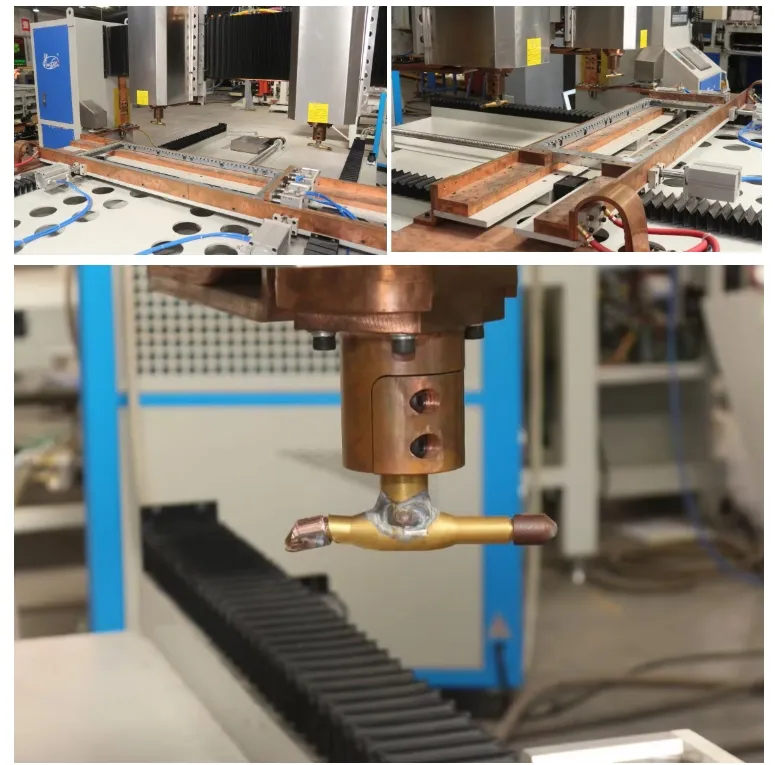 Hwashi CNC Seven 7axis Двойные головы листового металла точка сварочная машина, автоматический листовой металлосварщик для Squatrack 2